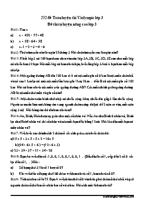 252 Đề toán luyện thi Violympic Lớp 3